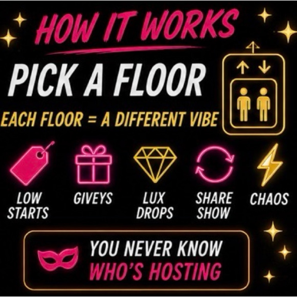 THE POSH ELEVATOR ✨FRIDAY
Each floor = a different experience: - Picture 5 of 16
